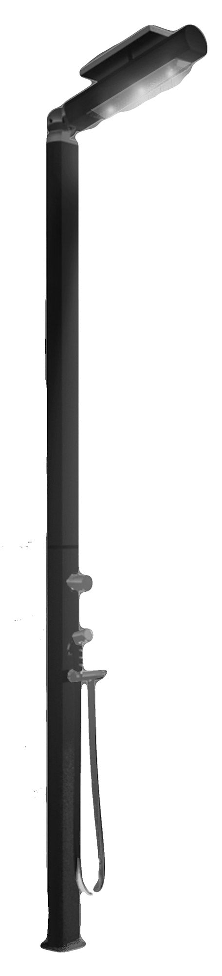 prezzo Doccia da Giardino Miscelatore e Doccetta Mobile con LED Arkema Quick Ardesia Opaco