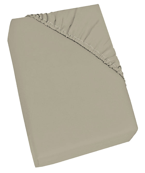 sconto Lenzuolo Sotto con Angoli ed Elastico Tinta Unita Tortora Varie Misure