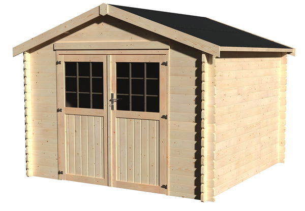 acquista Casetta Box da Giardino per Attrezzi 2,98x2,98m Senza Pavimento in Legno Abete 34mm Valodeal NG