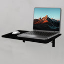 Tavolo Salvaspazio Pieghevole da Parete 60x40 cm in MDF Nero      