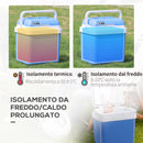 Frigo Portatile Elettrico per Auto 48W 40x30x43 cm 24L Bianco e Blu