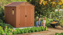 Casetta da Giardino Porta Attrezzi 190x244x221 cm in Resina Keter Darwin Wood 6x8 Marrone
