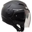 Casco Jet per Scooter Visiera Lunga CGM Illinois 129A Nero Opaco XS - (53-54 cm)