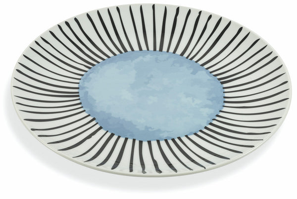 acquista Set 4 Piatti Piani da Portata Ø31x3 cm in Porcellana Villa d'Este Home Tivoli Marea