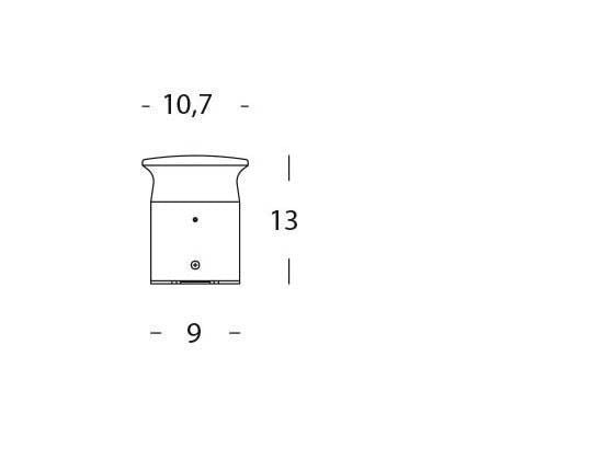 Applique da Esterno a LED 9W 4000K Sovil Marrone