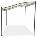 Pergola Gazebo da Giardino in Metallo 3x2,5m Soriani Ecrù