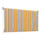 Tenda da Sole a Caduta 250x200 cm Tessuto in Poliestere Riga Gialla