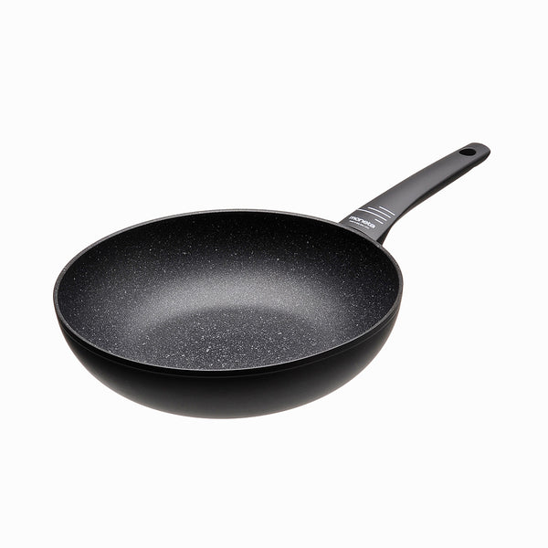 acquista Padella Wok Ø28 cm Antiaderente Induzione in Alluminio Effetto Pietra Moneta Yes (Zeus 2.0)