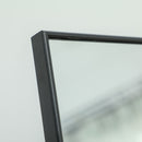 Specchio da Terra e Parete 50x2x161,5 cm in Metallo e Lega di Alluminio  Nero  