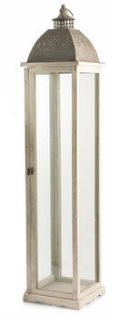 Lanterna da Giardino 16x16x71 cm in Metallo Soriani