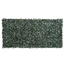 Rotolo di Siepe Artificiale per Balcone e Giardino 300x150 cm in PE Anti-UV con Foglie Verde Scuro 