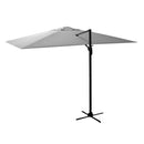 Ombrellone da Giardino Decentrato 3x4xh2,75 m in Alluminio New Michigan Grigio