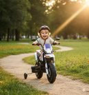 Moto Elettrica per Bambini 12V con Licenza Aprilia RX-125 Motocross Bianca