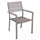 Poltrona Cervia Impilabile 58x58x89 h cm in Alluminio Taupe