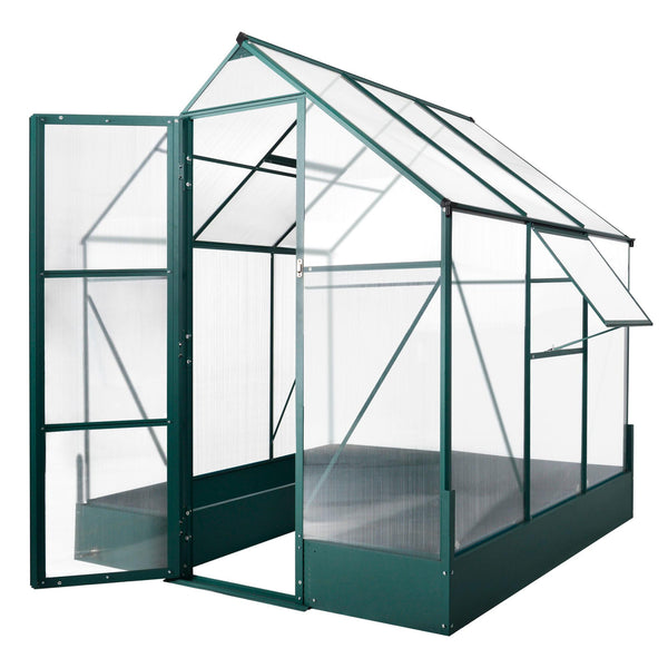 Serra da Giardino 190x190x220 cm in Policarbonato e Alluminio Verde prezzo