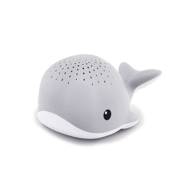 sconto Balena Proiettore Cielo e Goccioline 9x15x8 cm in Plastica Grigio/Bianco