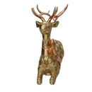 Renna resina seduta oro cm 24,8x12,5xh24,6