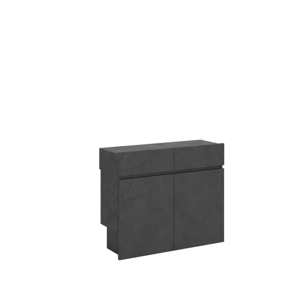 acquista Panche Allungabili Inferiore e Superiore 72-300x26x60 cm Evolve Antracite Spatolato