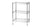 Scaffale 3 Ripiani 60x45x90 cm in Metallo Cromato Tosini