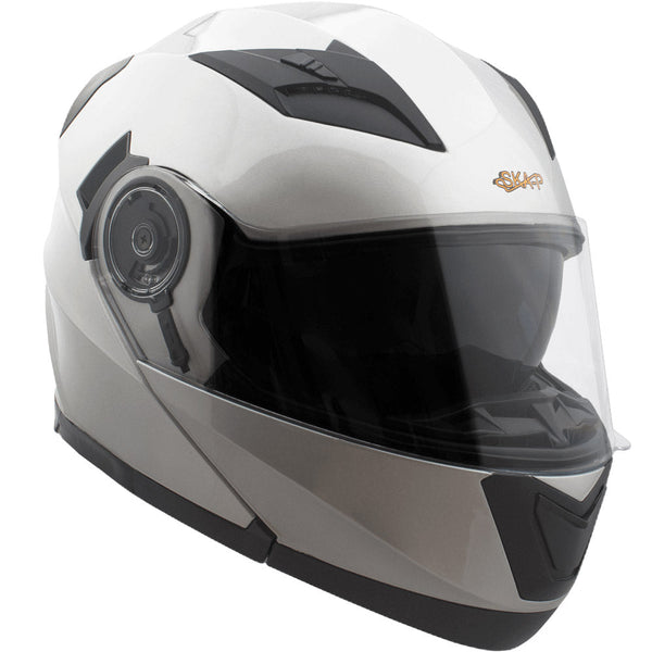 Casco Modulare per Moto Scooter SKA-P 5 XH Road Silver Metal acquista