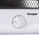 Stufa Alogena 800W 2 Elementi Kooper Thermo Bianca