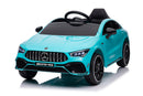 Macchina Elettrica per Bambini 12V con Licenza Mercedes CLA45 AMG Turchese 