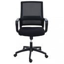 Poltrona da Ufficio Mollie 60x58x111/121 h cm in Poliuretano Nero