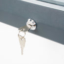 Bacheca da Esterno con Apertura a Ribalta 80,5x76x4,7 cm in Alluminio con Led Grigio Antracite