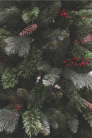 Albero di Natale con Bacche e Pigne Soriani Toronto Verde