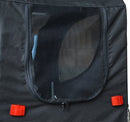 Rimorchio per Animali Domestici Pieghevole da Bicicletta 130x90x110 cm Bianco e Nero 