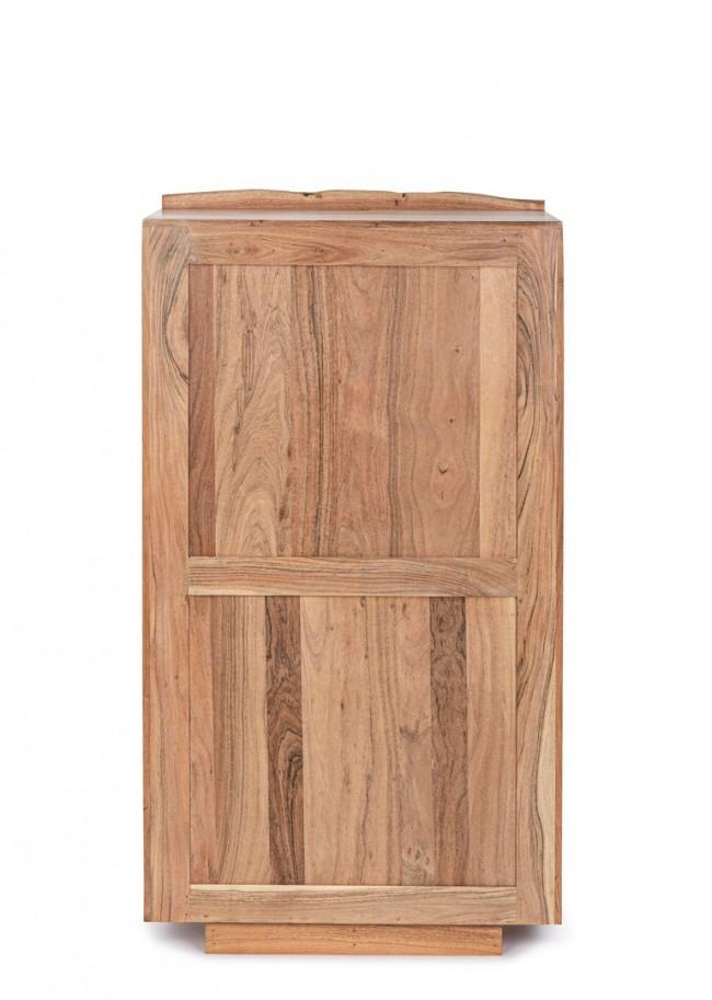 Cassettiera 5 Cassetti 70x45x130 cm in Legno Marrone