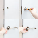 Maniglie Twist per Porta da Interno con Rosetta Ø50 mm Alluminio Nickel Satinato 5 Sets. Emuca