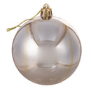 Set 27 Palle di Natale Ø8 cm in Plastica Rosa/Oro