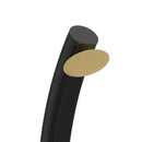 Doccia Solare da Giardino 40L Miscelatore e Lavapiedi Sined Sole XXL Nera/oro