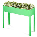 Fioriera Orto Rialzato da Giardino 60x30x80 cm in Metallo Verde