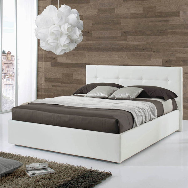 Letto Singolo 100x205xH105 cm con contenitore Napoli bianco acquista