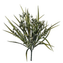 Set 4 Ciuffo di Erbetta Artificiale con Semi Altezza 40 cm Verde