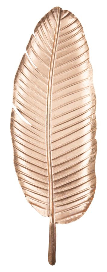Svuota Tasche Foglia Glam 2 Rame 18x2x55 cm in Ferro 