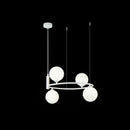 Lampada pendente Modern in Metallo Ring Bianco