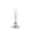 Lampada a Bioetanolo da Tavolo Ø9x40,5 cm in Acciaio Inossidabile Silver