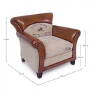 Poltrona 86x76x77h cm Charleston 