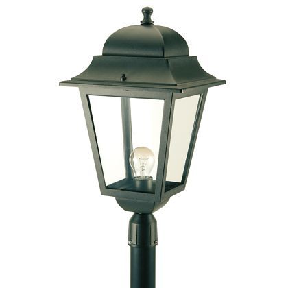Lampada Testa Palo Diametro 60Mm Colore Nero per Esterno Linea Maxi Quadrata Livos online