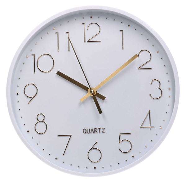 prezzo Orologio da Parete Ø30 cm in Plastica Bianco