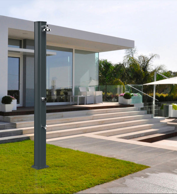 prezzo Doccia Solare da Giardino 40L Miscelatore e Lavapiedi Arkema Big Jolly Fuxia