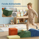 Set di 6 Costruzioni Morbide per Bambini 1+ Anni in Velluto e Schiuma Multicolore      