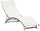 Lettino Prendisole da Giardino in Alluminio Vorghini Onda Ecru