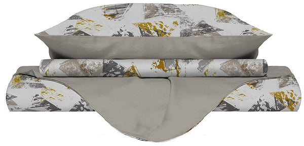 Copripiumino con Federe Stampato in Microfibra Urban Giallo Varie Misure online