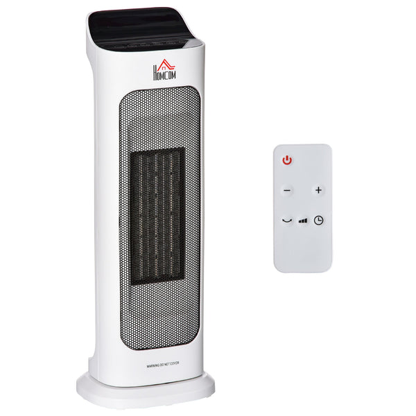 sconto Stufetta Elettrica Oscillante da Scrivania 17,6x13,7x50 cm 2000W Bianca