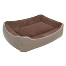 Cuccia Imbottita per Cani e Gatti in Poliestere Nuvola Beige
