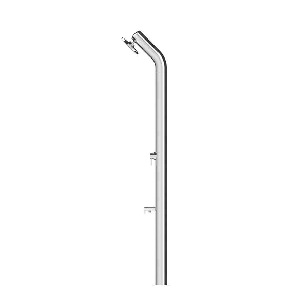 acquista Doccia da Giardino Miscelatore e Lavapiedi ATI Docce UNI-1M Inox Anodizzato